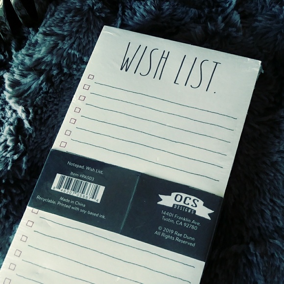 🆕Rae Dunn "NOTEPAD" & "WISH LIST" Notepad Set📋 - Picture 2 of 2